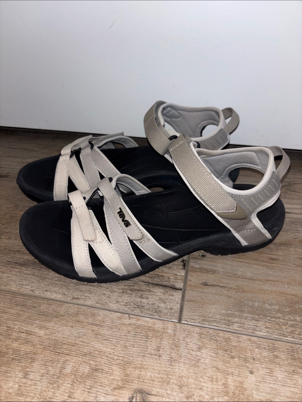 TEVA WOMEN TIRRA BLACK BIRCH MULTI SPORTS SANDALS US 10